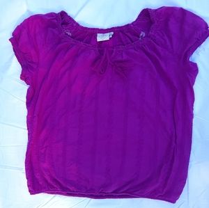 St. Johns Bay Top sz L Purple